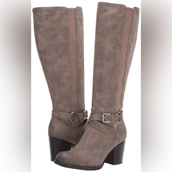SOUL Naturalizer Timber Wide Calf Knee High Boots in Taupe 8.5 / 8 1/2 - New!